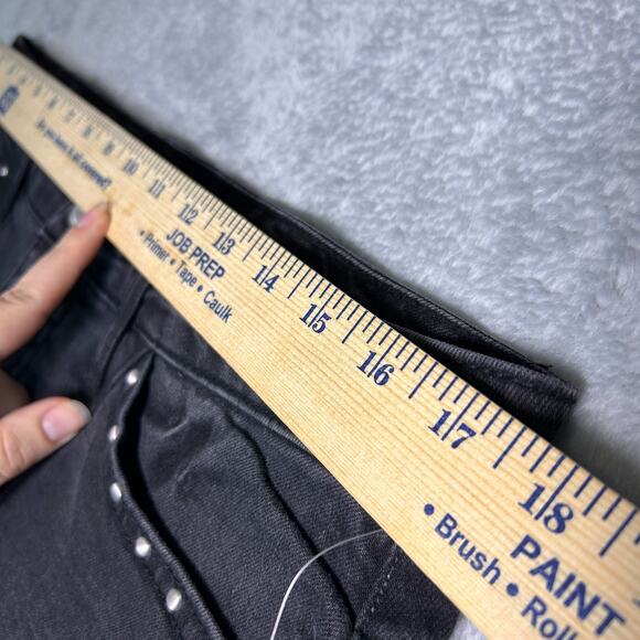 Wild Fable Micro Skort Womens M Black Studded Western Rodeo Festival Cowgirl - Picture 4 of 7